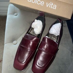 Dolce Vita Woman Burgundy Leather Slip-On Loafers